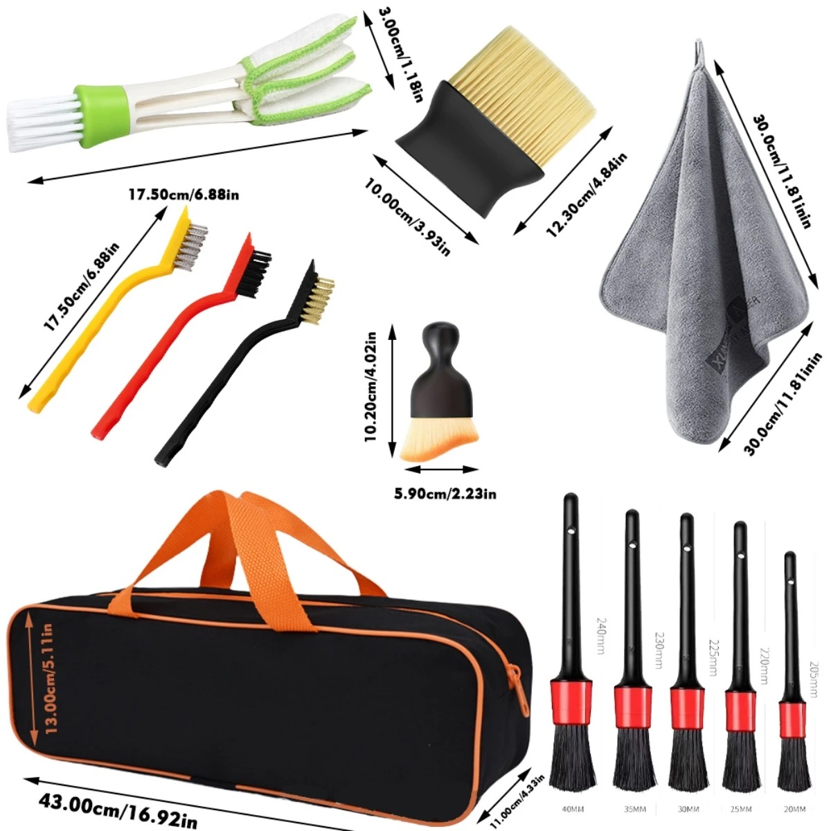 1-15Pcs Kit Sikat Pembersih De - Dirt Brush Interior ulasan dan harga